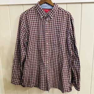 Daniel Cremieux Burgundy Plaid Slim Fit Button Down Shirt, Size XL, NWOT
